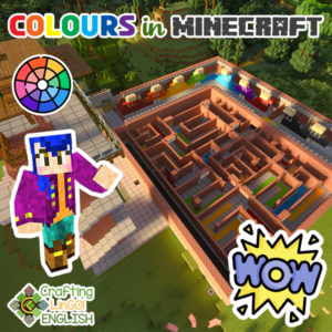 Colours - learn English playing Minecraft